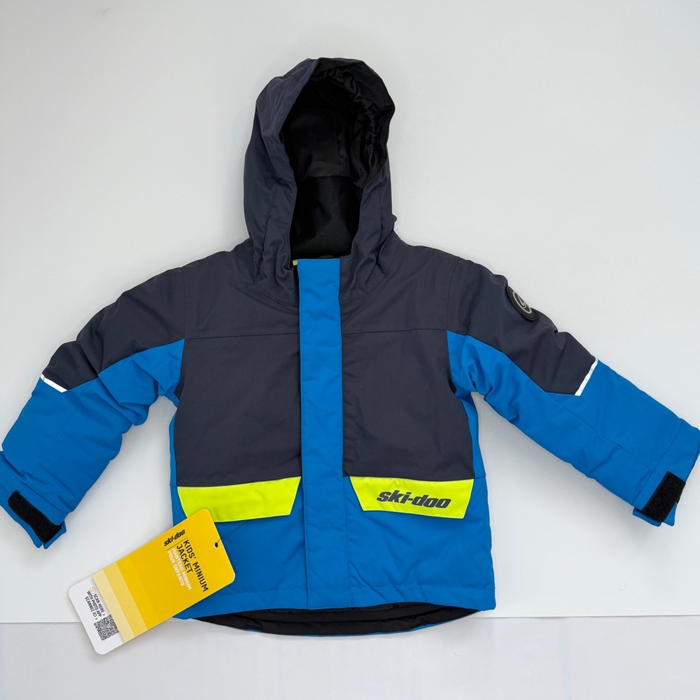 Ski-Doo Kids Unisex Minium Jacket Indigo Blue NWT Size 4